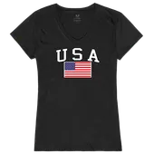 Rapid Dominance Graphic V-Neck USA & Flag Shirt G03-789