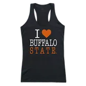 W Republic Women's I Love Tank Shirt Buffalo State College Bengals 532-107
