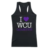 W Republic Women's I Love Tank Shirt Western Carolina Catamounts 532-156