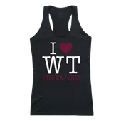 W Republic Women's I Love Tank Shirt West Texas A&M Buffaloes 532-403