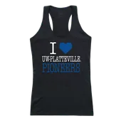 W Republic Women's I Love Tank Shirt Wisconsin Platteville Pioneers 532-410