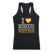 W Republic Women's I Love Tank Shirt Missouri Western State University Griffons 532-439