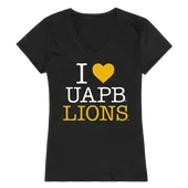 W Republic Women's I Love Shirt University Of Arkansas At Pine Bluff 550-418