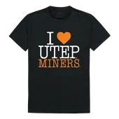 W Republic I Love Tee Shirt Utep Miners 551-434