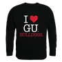 W Republic I Love Crewneck Sweatshirt Gonzaga Bulldogs 552-187
