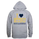 W Republic I Love Hoodie East Tennessee State Buccaneers 553-294