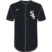 Nike MLB Adult/Youth Dri-Fit Full Button Jersey N140 / NY40 CHICAGO WHITE SOX