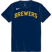 Nike MLB Adult/Youth Short Sleeve Cotton Tee N199 / NY28 MILWAUKEE BREWERS