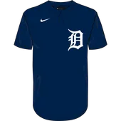 Nike MLB Adult/Youth Dri-Fit 1-Button Pullover Jersey N383 / NY83 DETROIT TIGERS