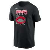 Nike MiLB Adult Short Sleeve Cotton Tee Carolina Mudcats N199