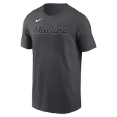 Nike MiLB Adult Short Sleeve Cotton Tee Gulf Coast League Marlins N199
