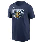 Nike MiLB Adult Short Sleeve Cotton Tee Charleston Riverdogs N199