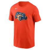 Nike MiLB Adult Short Sleeve Cotton Tee Bowling Green Hot Rods N199