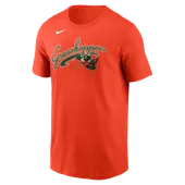 Nike MiLB Adult Short Sleeve Cotton Tee Greensboro Grasshoppers N199