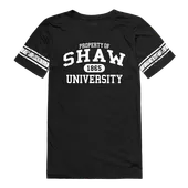 W Republic Shaw University Bears Women's Property Football Tee 533-726