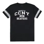 W Republic CCNY Beavers Property Football Tee 535-633