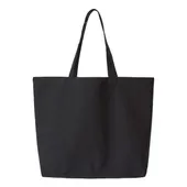 Oad Jumbo Recycled Midweight Gusseted Canvas Tote OAD108