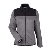 Core365 Women's Venture Heathered Stripe Hybrid Jacket CE74W