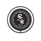 Holland Chicago White Sox Double Neon Wall Clock