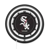 Holland Chicago White Sox Double Neon Wall Clock