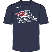 Nike MiLB Adult Short Sleeve Cotton Tee Somerset Patriots N199