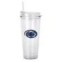 Logo Brands Penn State 22Oz Flipside Dbl Wall Clear Tumbler 196-Pd22ct-34 Penn State Nittany Lions