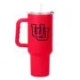 Logo Brands Utah 40Oz Flipside Powder Coat Tumbler 230-S40ptc-34 Utah Utes