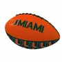 Logo Brands Miami Repeating Mini-Size Rubber Football 169-93Mr-3 Miami Hurricanes