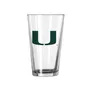 Logo Brands Miami 16Oz Gameday Pint Glass 169-G16p-1 Miami Hurricanes