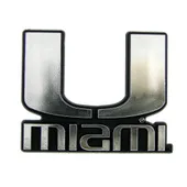 Fan Mats University Of Miami Molded Chrome Emblem 169-F609 Miami Hurricanes