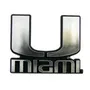 Fan Mats University Of Miami Molded Chrome Emblem 169-F609 Miami Hurricanes