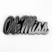 Fan Mats University Of Mississippi - Ol Molded Chrome Emblem 176-F609 Mississippi Rebels