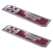 Fan Mats Mississippi State University Embossed Truck Emblem 2-Pk 177-F130.2 Mississippi State Bulldo
