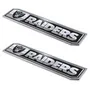 Fan Mats NFL - Las Vegas Raiders Embossed Truck Emblem 2-Pk 623-F130.2 Las Vegas Raiders