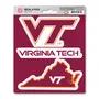 Fan Mats Virginia Tech Decal 3-Pk 235-F602.3 Virginia Tech Hokies