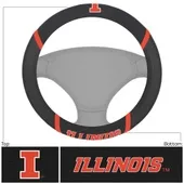 Fan Mats University Of Illinois Steering Wheel Cover 151-F121 Illinois Fighting Illini