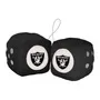 Fan Mats NFL - Las Vegas Raiders Fuzzy Dice 623-F117 Las Vegas Raiders