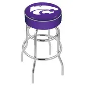 Holland Kansas State Univ Double-Ring Bar Stool