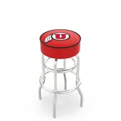 University of Utah Double-Ring Bar Stool