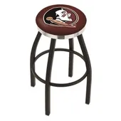 Florida State Head Flat Ring Blk Bar Stool