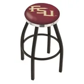 Florida State Script Flat Ring Blk Bar Stool