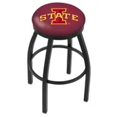 Iowa State University Flat Ring Blk Bar Stool