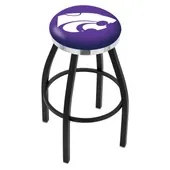 Kansas State University Flat Ring Blk Bar Stool