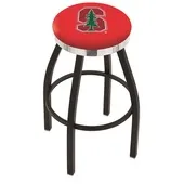 Holland Stanford Univ Flat Ring Blk Bar Stool