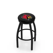 University of Louisville Flat Ring Blk Bar Stool