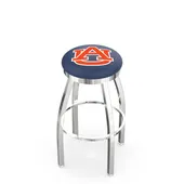 Auburn University Flat Ring Chrome Bar Stool