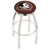 Florida State Head Flat Ring Chrome Bar Stool
