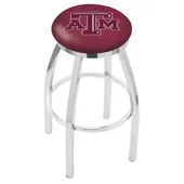 Holland Texas A&M Flat Ring Chrome Bar Stool