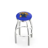 Univ of Kentucky Cat Flat Ring Chrome Bar Stool