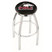 Univ Northern Illinois Flat Ring Chrome Bar Stool